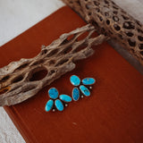 Cluster Earrings in Blue Ridge Turquoise