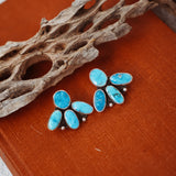 Cluster Earrings in Blue Ridge Turquoise