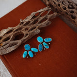 Cluster Earrings in Blue Ridge Turquoise