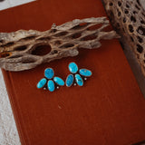 Cluster Earrings in Blue Ridge Turquoise