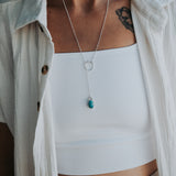 Dainty Lariat in Nevada Fox Turquoise