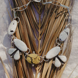 Statement Choker in White Buffalo & Giraffe Turquoise
