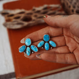 Cluster Earrings in Blue Ridge Turquoise