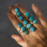 Cairn Ring in Prince Turquoise (Size 8)