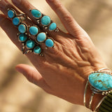 Cairn Ring in Prince Turquoise (Size 8)