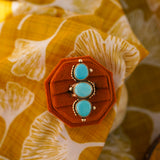 Cairn Ring in Prince Turquoise (Size 7.5)