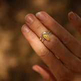 Sunrise Stacker Ring Set in Ethiopian Opal (Size 6)