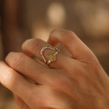 Sunrise Stacker Ring Set in Ethiopian Opal (Size 6)