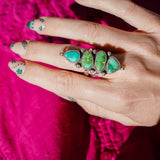 Cairn Ring in Emerald Valley Turquoise (Size 7)