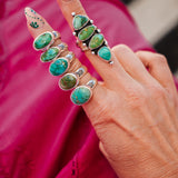 Horizontal Ring in Emerald Valley Turquoise (Size 6)