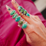 Horizontal Ring in Emerald Valley Turquoise (Size 7.5)