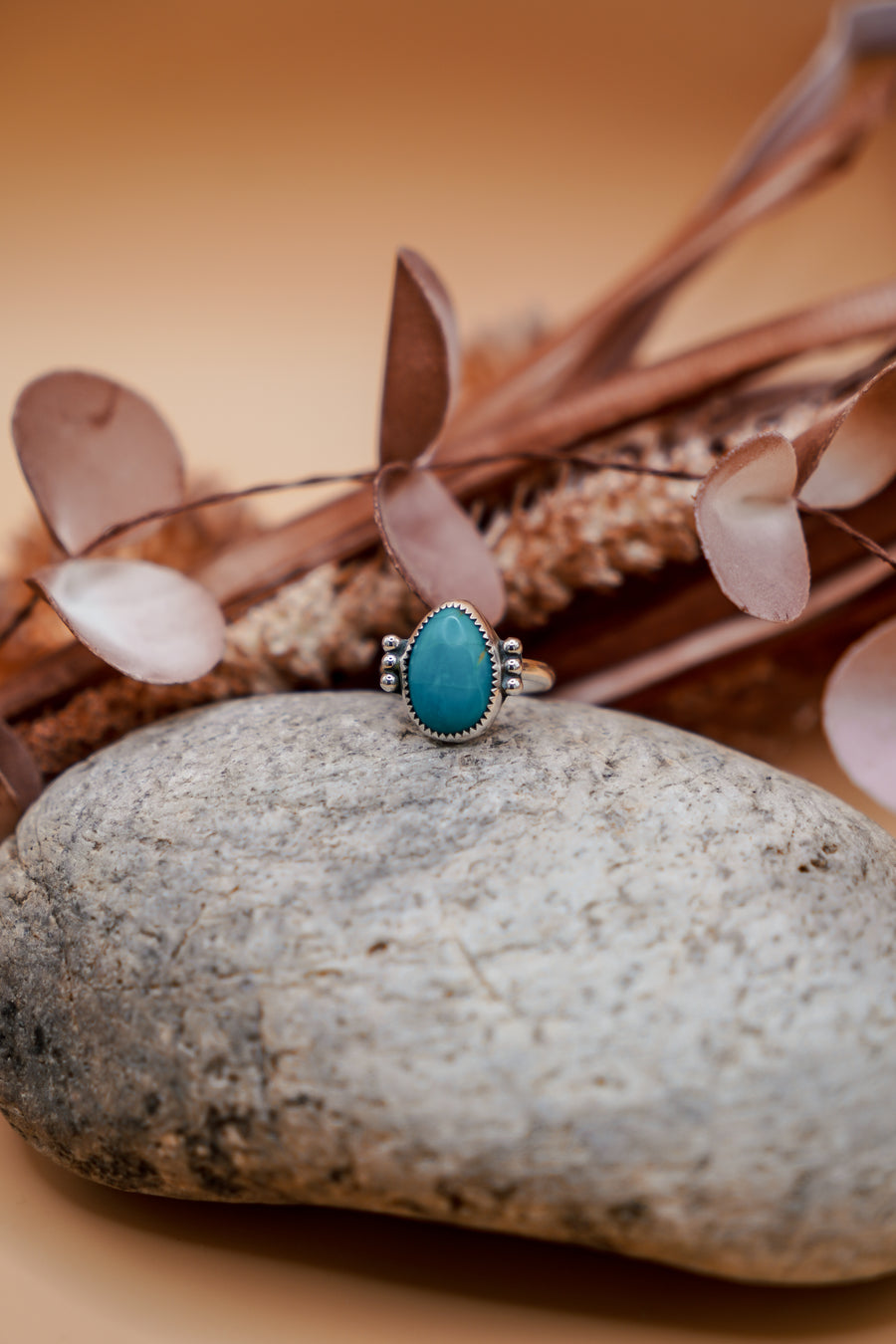 Ellipsis Ring in Egyptian Turquoise (Size 9)