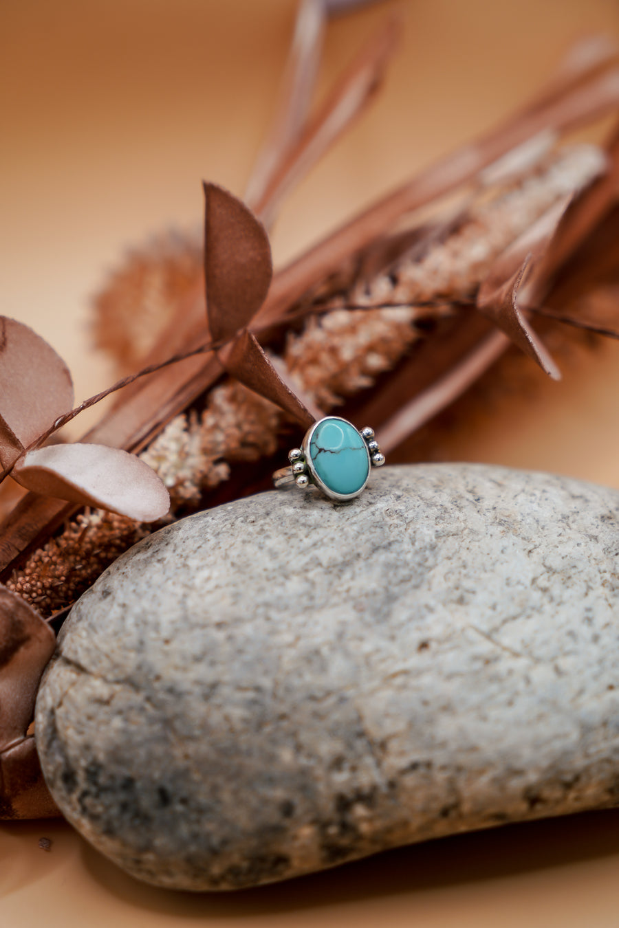 Ellipsis Ring in Egyptian Turquoise (Size 7)