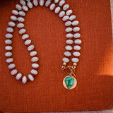 14k Gold-Fill Pendant in Emerald Valley Turquoise