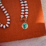 14k Gold-Fill Pendant in Emerald Valley Turquoise