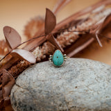 Ellipsis Ring in Kingman Turquoise (Size 8.25)