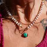 14k Gold-Fill Pendant in Emerald Valley Turquoise