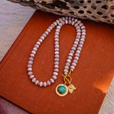 14k Gold-Fill Pendant in Emerald Valley Turquoise