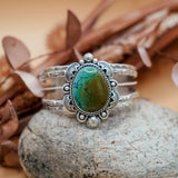 Statement Cuff in Blackjack Turquoise