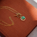 14k Gold-Fill Necklace in Verde Valley Turquoise