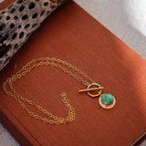 14k Gold-Fill Necklace in Verde Valley Turquoise