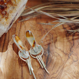 Montana Agate Stud Earrings
