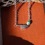 The Serpent's Kiss Necklace in Emerald Valley Turquoise