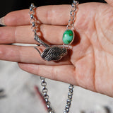 The Serpent's Kiss Necklace in Emerald Valley Turquoise