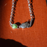 The Serpent's Kiss Necklace in Verde Valley Turquoise