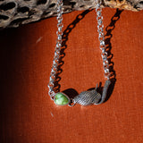 The Serpent's Kiss Necklace in Verde Valley Turquoise