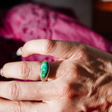 Horizontal Ring in Emerald Valley Turquoise (Size 6)