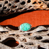 Horizontal Ring in Emerald Valley Turquoise (Size 8)