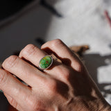 Horizontal Ring in Emerald Valley Turquoise (Size 7.5)