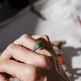 Horizontal Ring in Emerald Valley Turquoise (Size 7.5)