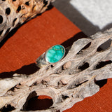 Horizontal Ring in Emerald Valley Turquoise (Size 7)
