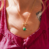 14k Gold-Fill Necklace in Verde Valley Turquoise