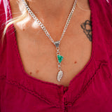 The Viva Verde Necklace in Emerald Valley Turquoise