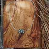 Magic Eye Necklace in Hubei & Lone Mtn Turquoise