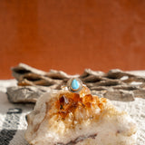 The Golden Sun Ring in Golden Hills Turquoise (Size 8)