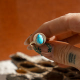 The Golden Sun Ring in Golden Hills Turquoise (Size 8.5)