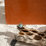 The Golden Sun Ring in Golden Hills Turquoise (Size 7.5)