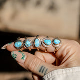 The Golden Sun Ring in Golden Hills Turquoise (Choose your size)