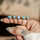 The Golden Sun Ring in Golden Hills Turquoise (Choose your size)
