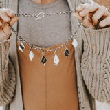 White Buffalo Charm Necklace