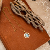 14k Gold-Filled Pendant in Golden Hills Turquoise