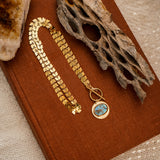 14k Gold-Filled Pendant in Golden Hills Turquoise