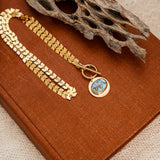 14k Gold-Filled Pendant in Golden Hills Turquoise