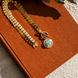 14k Gold-Filled Pendant in Golden Hills Turquoise