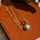 14k Gold-Filled Pendant in Golden Hills Turquoise
