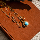 14k Gold-Filled Pendant in Golden Hills Turquoise